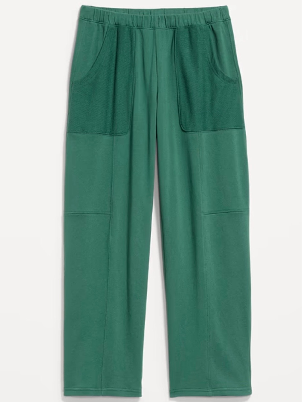 Old Navy Forest Green Wide-Leg Patch Pocket Pants